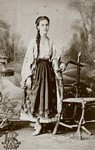 Carol Papp de Szathmary - Port femeiesc din Bucuresti - 1870